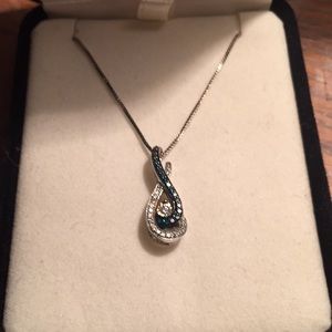 Blue and silver necklace from Kay Jewelers